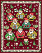 Festive Gnome Gift Patterned Rug