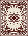 Traditional Floral With Scrollwork Pattern Rug