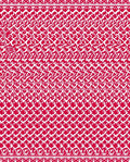 Ornate Red White Patterned Texture Rug