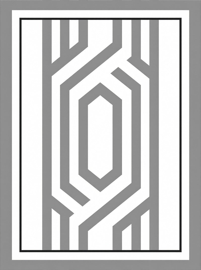 Striking Geometric Pattern Rug