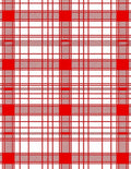 Classic Red Plaid Tartan Checked Rug