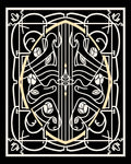 Art Nouveau Cream Floral Oval Composition Rug