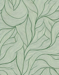 Organic Green Flowing Vines Rug