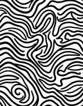 Abstract Swirls Black White Pattern Rug