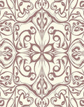 Elegant Floral Swirl Pattern Design Rug