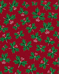 Festive Holly Berry Print Design Rug