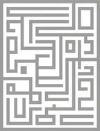 Abstract Maze Geometric Pattern Rug