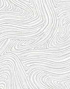 Abstract Swirl Light Gray Design Rug