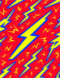 Bold Electric Yellow Lightning Rug