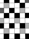 Monochromatic Checkered Grid Pattern Rug