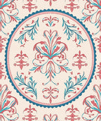 Ornate Floral Medallion Design Rug