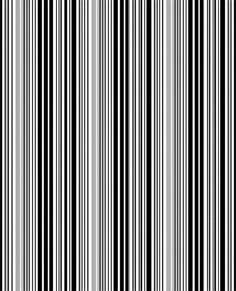 Vertical Black White Gray Stripes Rug