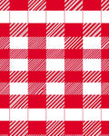 Red White Checkered Stripe Pattern Rug