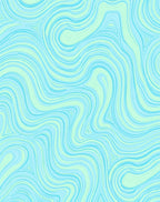 Abstract Swirls Of Light Blue Rug