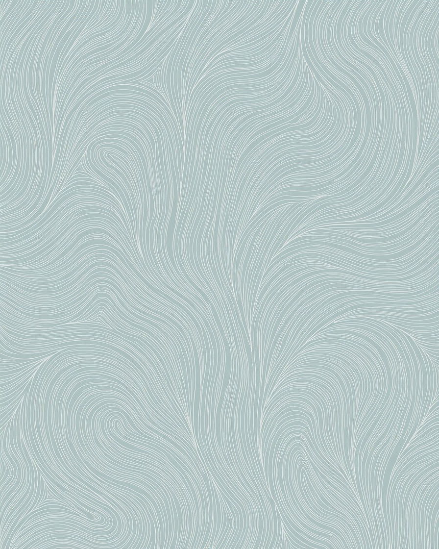 Wavy Abstract Line Pattern Rug