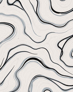 Abstract Swirl Pattern Design Rug