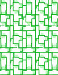Geometric Green Lines Pattern Design Rug