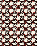 Abstract Black Red Graphic Repeat Rug