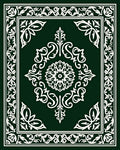 Classic Ornate Floral Medallion Design Rug