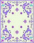 Whimsical Floral Star Patterned Rug