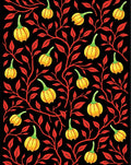 Gourd Vine Floral Pattern Rug