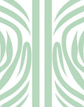 Soft Sage Abstract Stripe Motif Rug