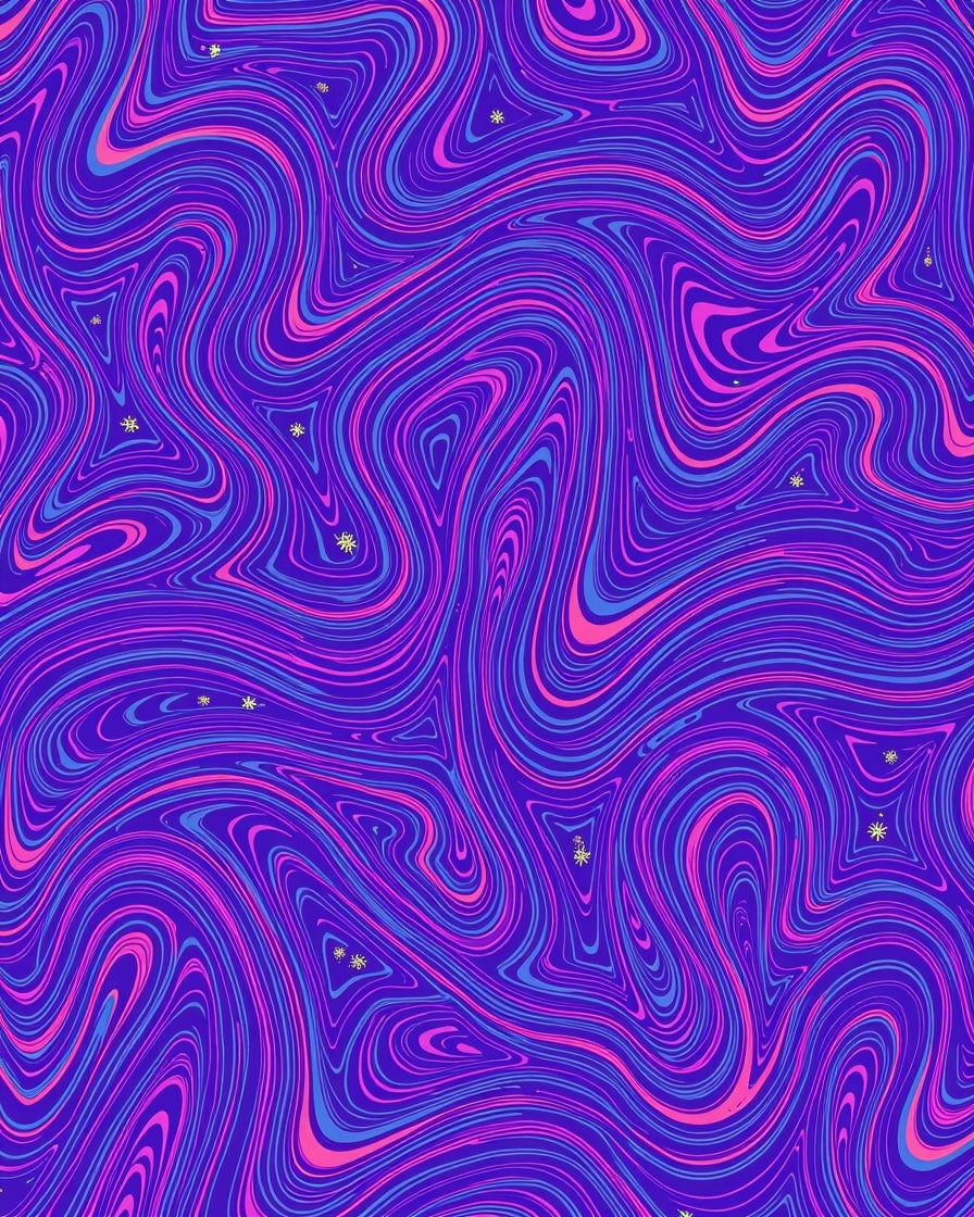 Psychedelic Swirl Pattern Rug