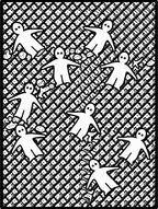 Abstract Figures In Geometric Pattern Rug