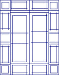 Geometric Grid Design Rug
