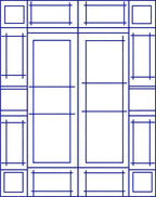 Geometric Grid Design Rug