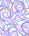 Whimsical Swirl Abstract Design Rug
