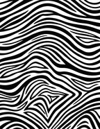 Bold Black White Animal Print Rug