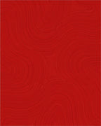 Daring Red Swirl Modern Pattern Rug