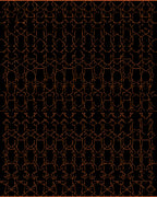 Dark Geometric Lattice Style Pattern Rug