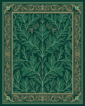 Emerald Garden Vines Border Rug