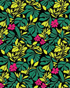 Vibrant Pink Tropical Leaf Explosion Rug