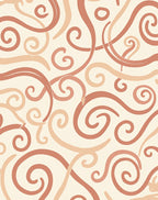 Clay Swirls Abstract Pattern Rug