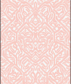 Pale Pink Organic Geometric Pattern Rug