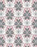 Art Nouveau Floral Scroll Pattern Rug