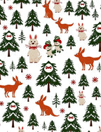 Whimsical Forest Creature Pattern Rug