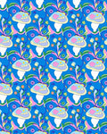 Playful Floral Swirl Pattern Rug