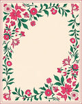 Vibrant Floral Vine Pattern Rug