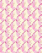Abstract Pink Swirls Pattern Design Rug