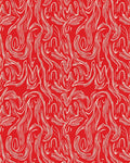 Crimson Swirl Pattern Rug