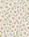Daisy And Fern Pattern Rug