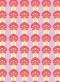 Art Deco Stylized Fan Pattern Design Rug