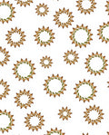 Golden Laurel Wreath Medallions Rug