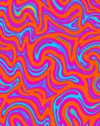 Vibrant Swirls Bold Pattern Rug