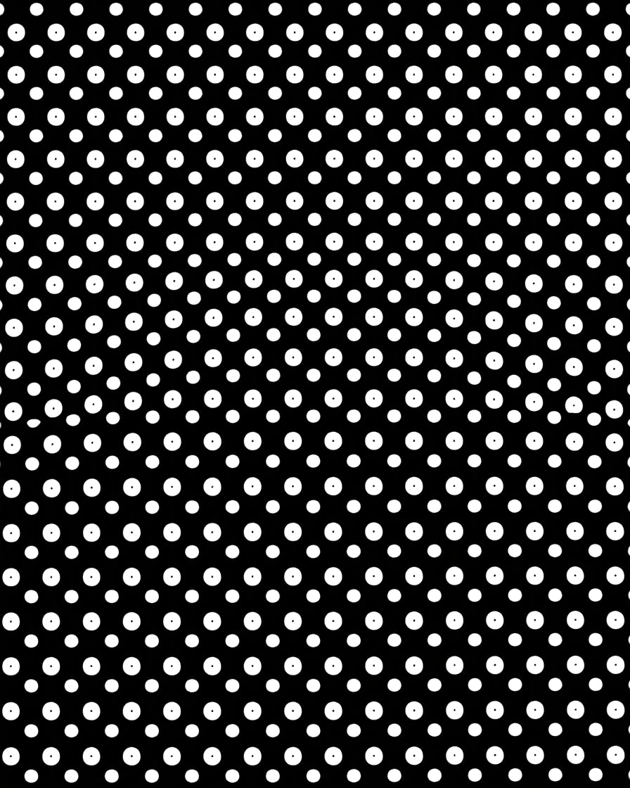 Black White Dot Pattern Design Rug