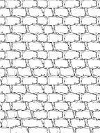 Hand Drawn Brick Texture Pattern Rug